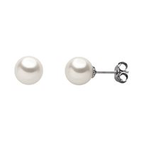 Orecchini Comete Donna Paletto in Oro bianco Perla ORP 618 B - ORP 618 B